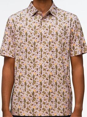 Men's Swing Juice Desert at Dawn in orchid polo in size medium